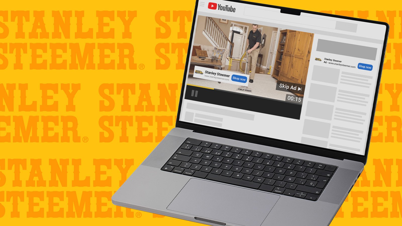 Stanley Steemer Logo with Laptop